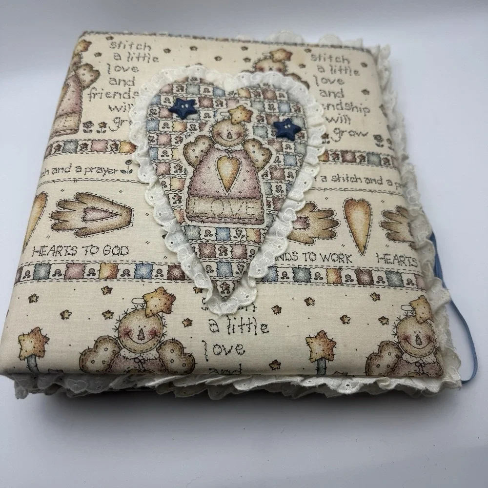 1997 Peace Creek Angel Collection Wrapped 3‎ Ring Binder Cotton Sew Quilt Craft